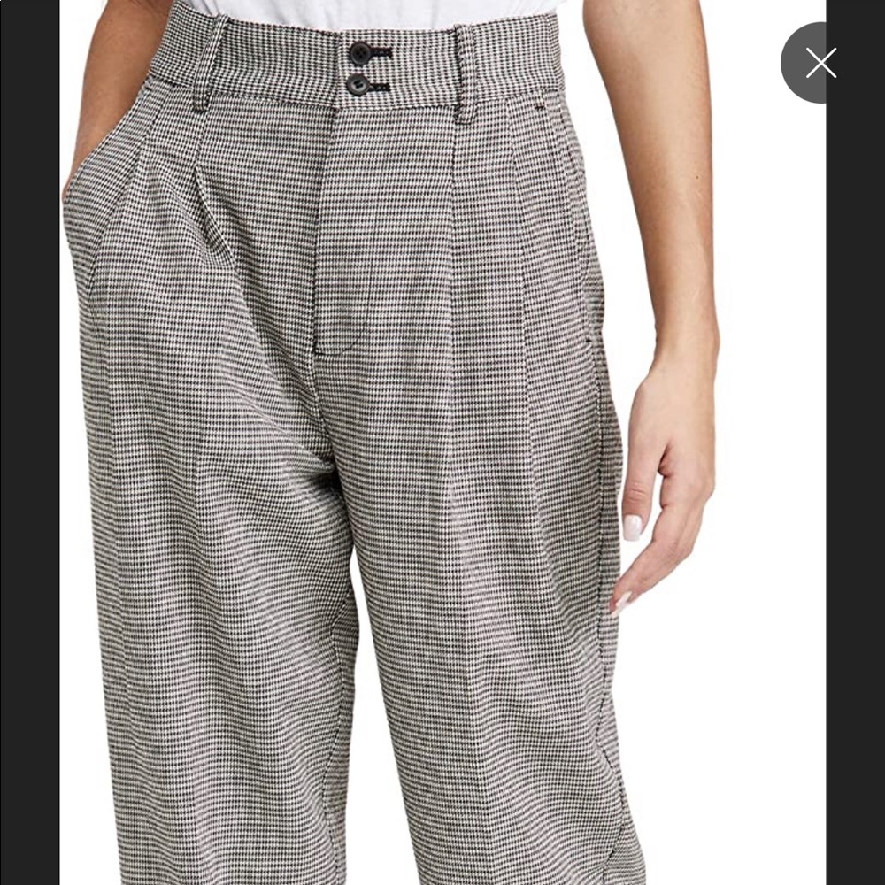 Madewell tapered pleated wide leg pant size 12